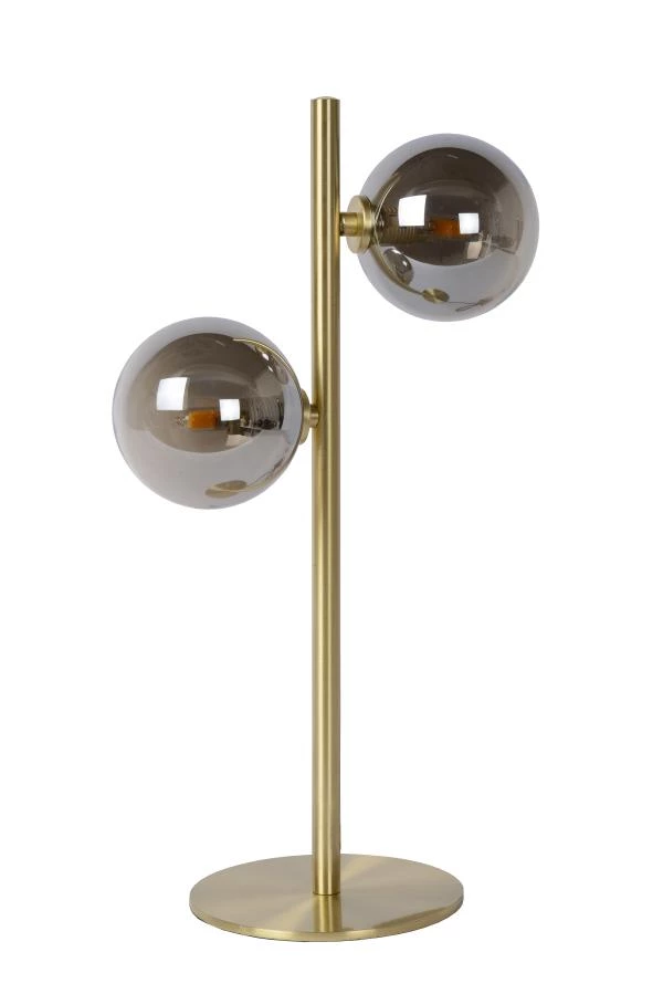 Lucide TYCHO - Tafellamp - 2xG9 - Mat Goud / Messing - uitgezet